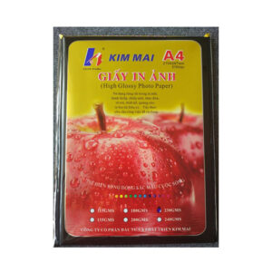 Giấy in ảnh kim mai 2 mặt bóng ĐL160 (100 tờ/tập)