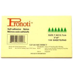 Giấy Note PRONOTI 3" x 5" (100tờ/tập)