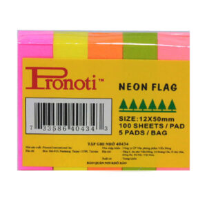 Giấy phân trang Pronoti giấy 5 màu (50 x 12mm)
