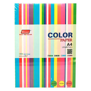 Giấy photo màu A4 PGRAND Indo (các màu cơ bản)