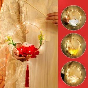 Đèn Lồng Trung Thu Thỏ Ngọc Phát Sáng Phong Cách Cổ Điển