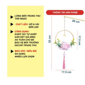 Đèn Lồng Trung Thu Thỏ Ngọc Phát Sáng Phong Cách Cổ Điển