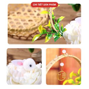 Đèn Lồng Trung Thu Thỏ Ngọc Phát Sáng Phong Cách Cổ Điển