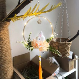 Đèn Lồng Trung Thu Thỏ Ngọc Phát Sáng Phong Cách Cổ Điển