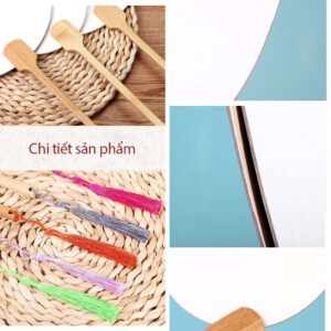 Quạt Cầm Tay Tự Tô Màu, Quạt Cổ Viết Thư Pháp